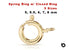 Gold Filled Spring Ring w/closed Ring Clasp, 5 Sizes (GF/450/C)